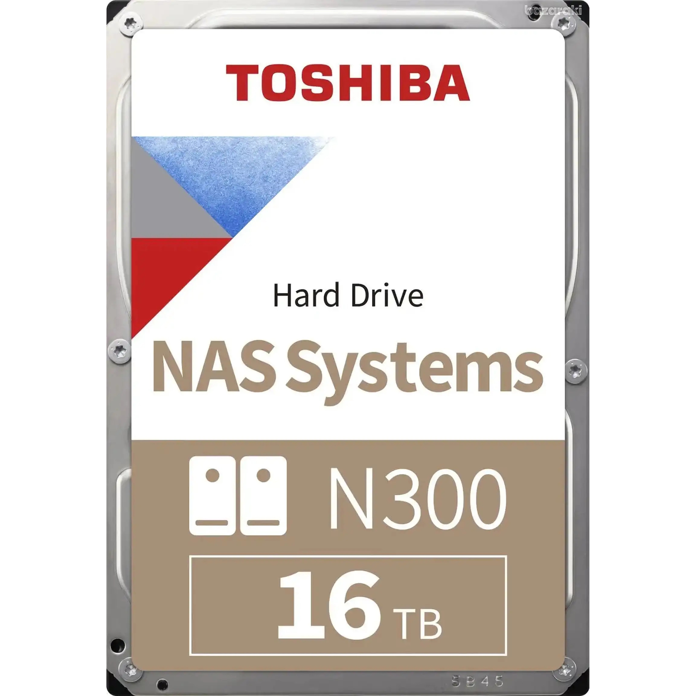 Toshiba N300 16Tb 7200Rpm 512Mb Sata3 6Gbit/Sn Mn11Aca16Ts Nas HDD