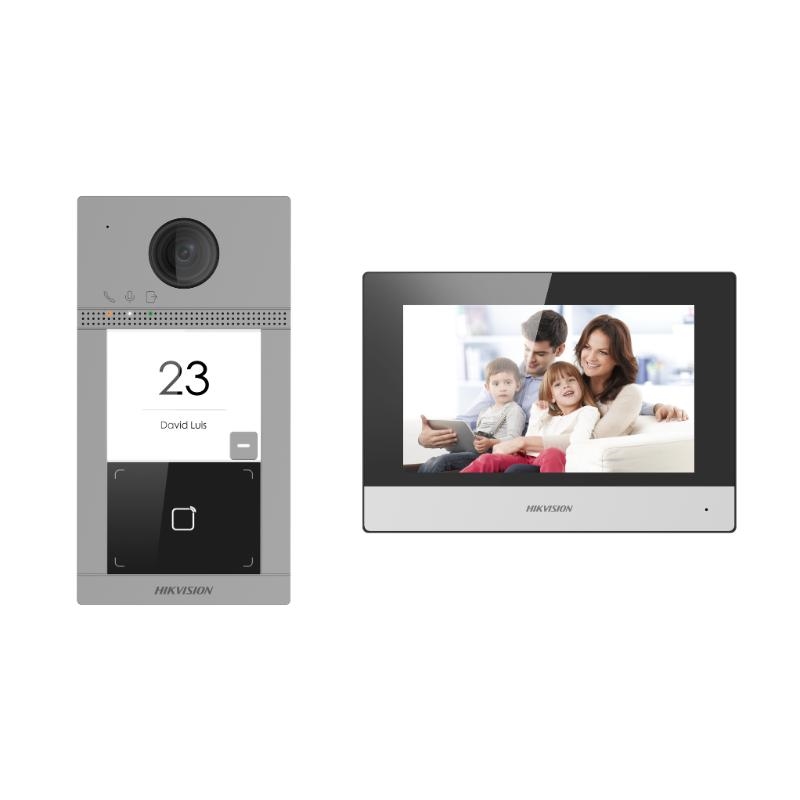 Hikvision Ds-Kis604-P(C) Vi̇lla Ti̇p Ip Video Intercom Kit