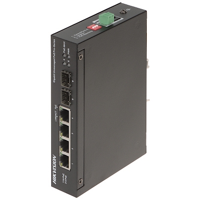 Hikvision Ds-3T0506Hp-E/Hs(O-Std 4 Port 10/100/1000 3Xgiga Poe + 1Xgiga Hi̇-Poe 2 X Sfp 60W Yonetilemez Switch