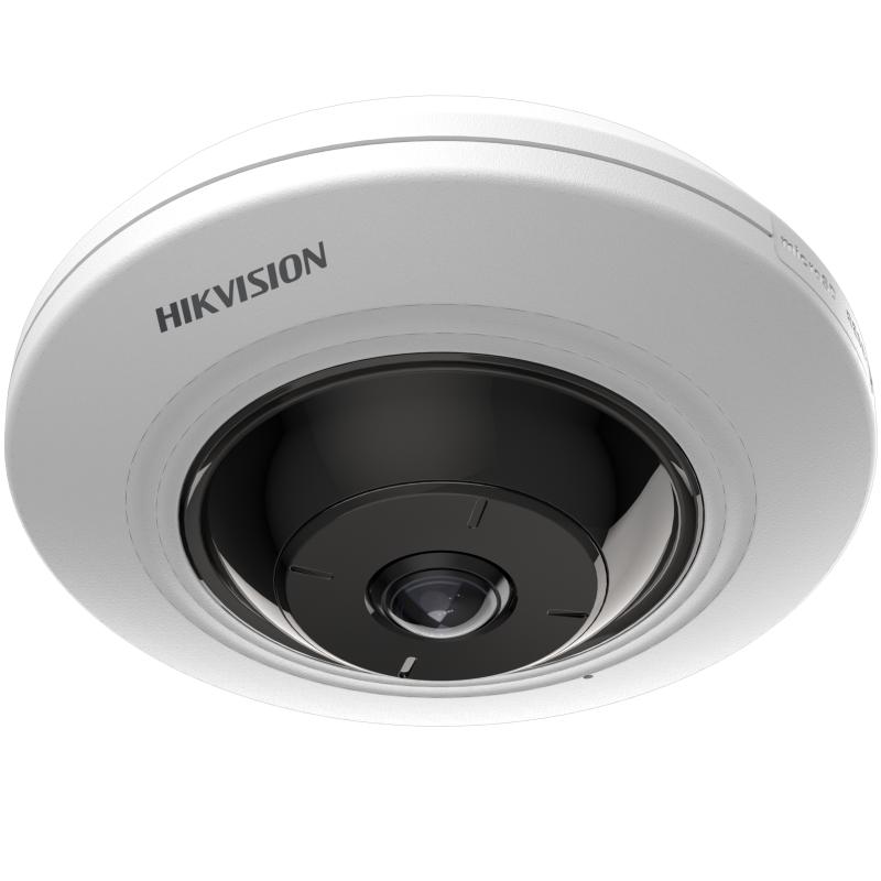 Hikvision Ds-2Cd2955G0-Isu 5Mp Fisheye 1.05Mm M12 Lens Cmos 8Mt Blc, Roi, 3D Dnr H.265+/H.265/H.264+/Mjpeg Ip Dome Kamer