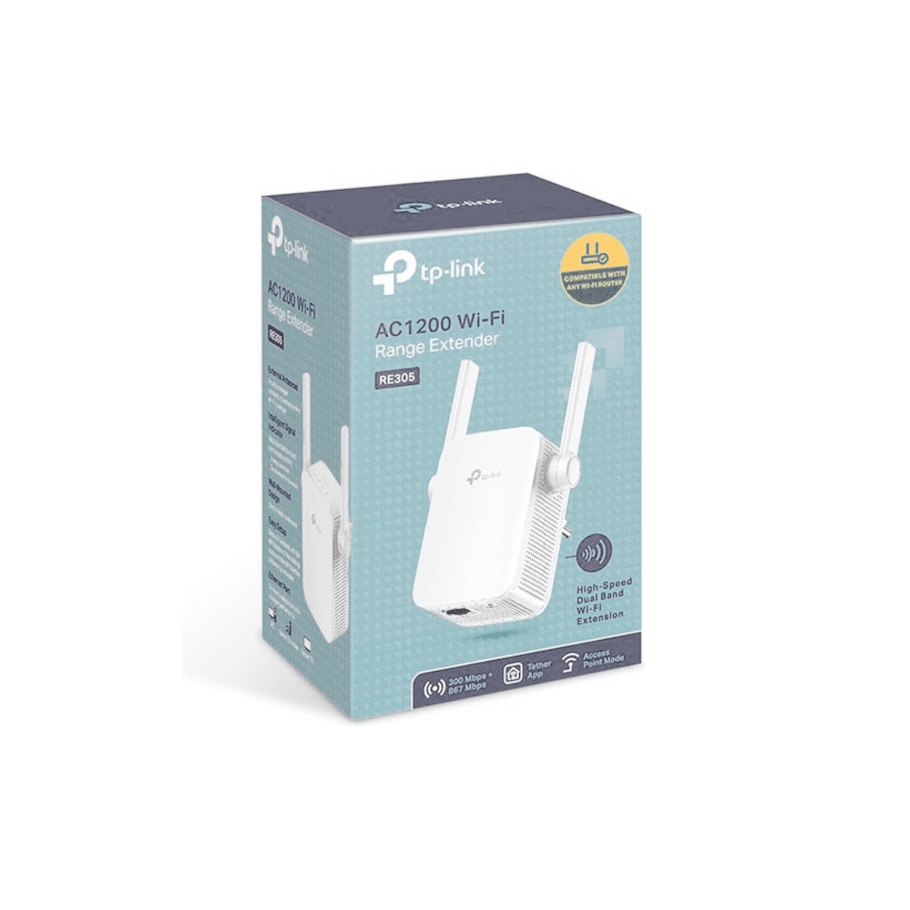 Tp-Link Re305 Ac1200 1200Mbps 1Port 10/100 Ethernet 2 Anten Range Extender