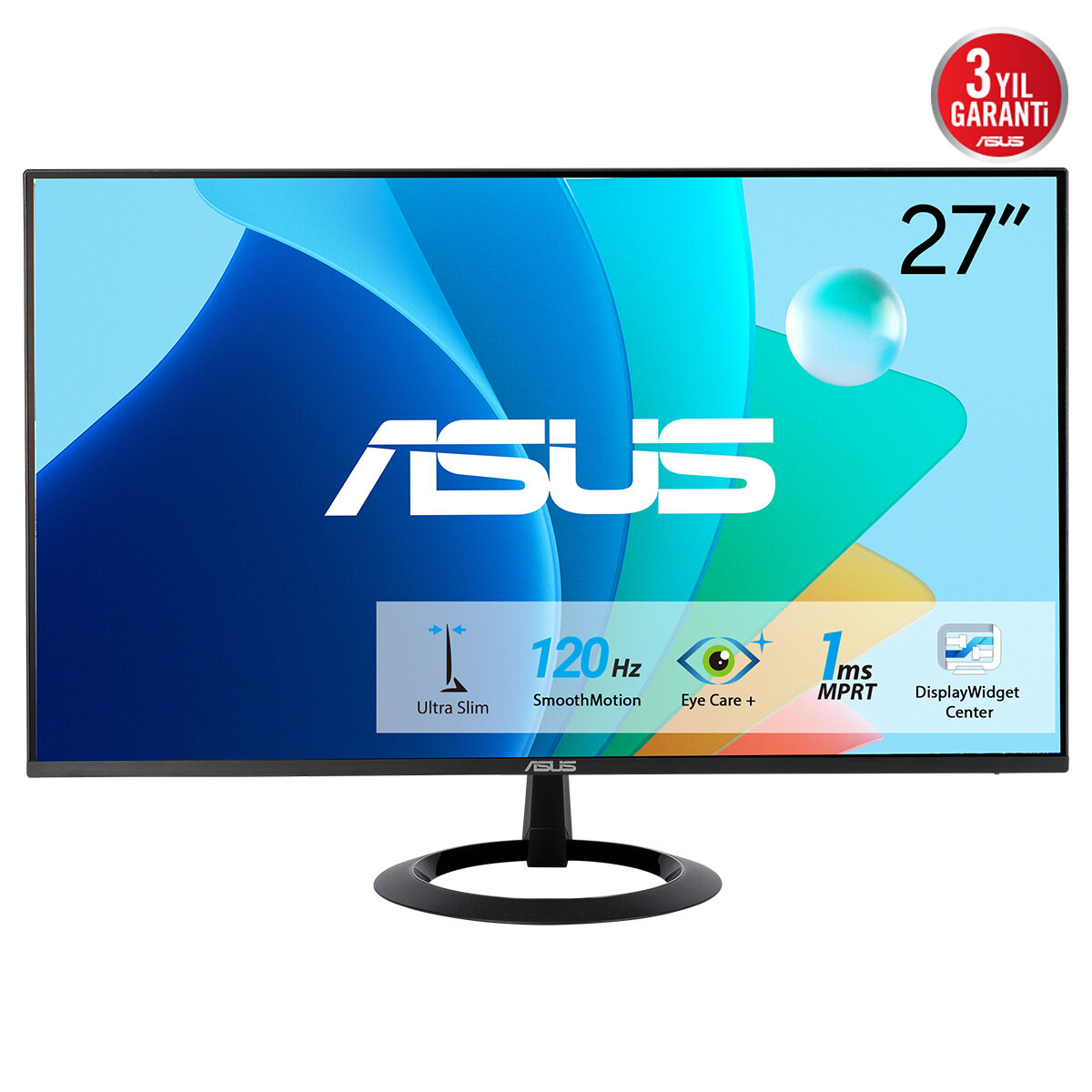 Asus Vz279Hg 27" 1Ms 120Hz Vga/Hdmi IPS Led Monitor