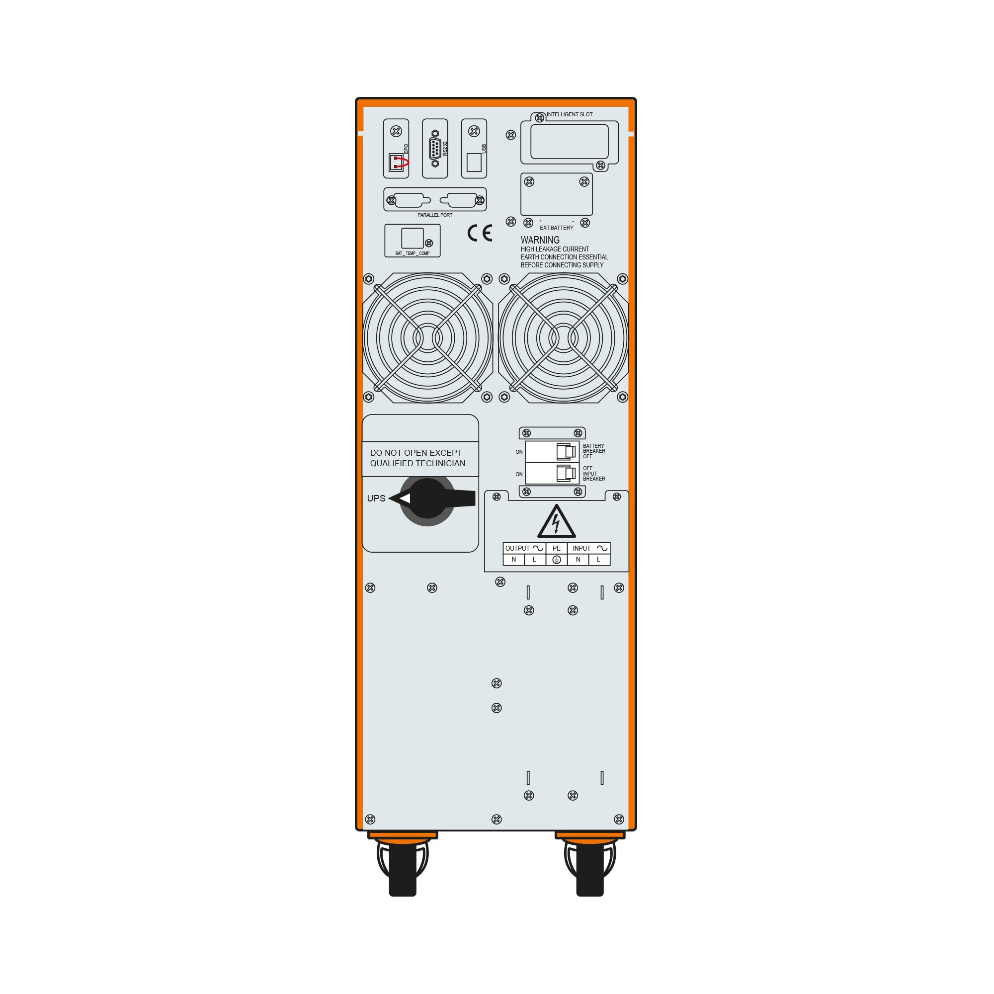 Makelsan Powerpack Se 10Kva 5-10Dk Led Gösterge 20X12V/7Ah 1F/1F Onli̇ne Ups Mu10000N11Eag04