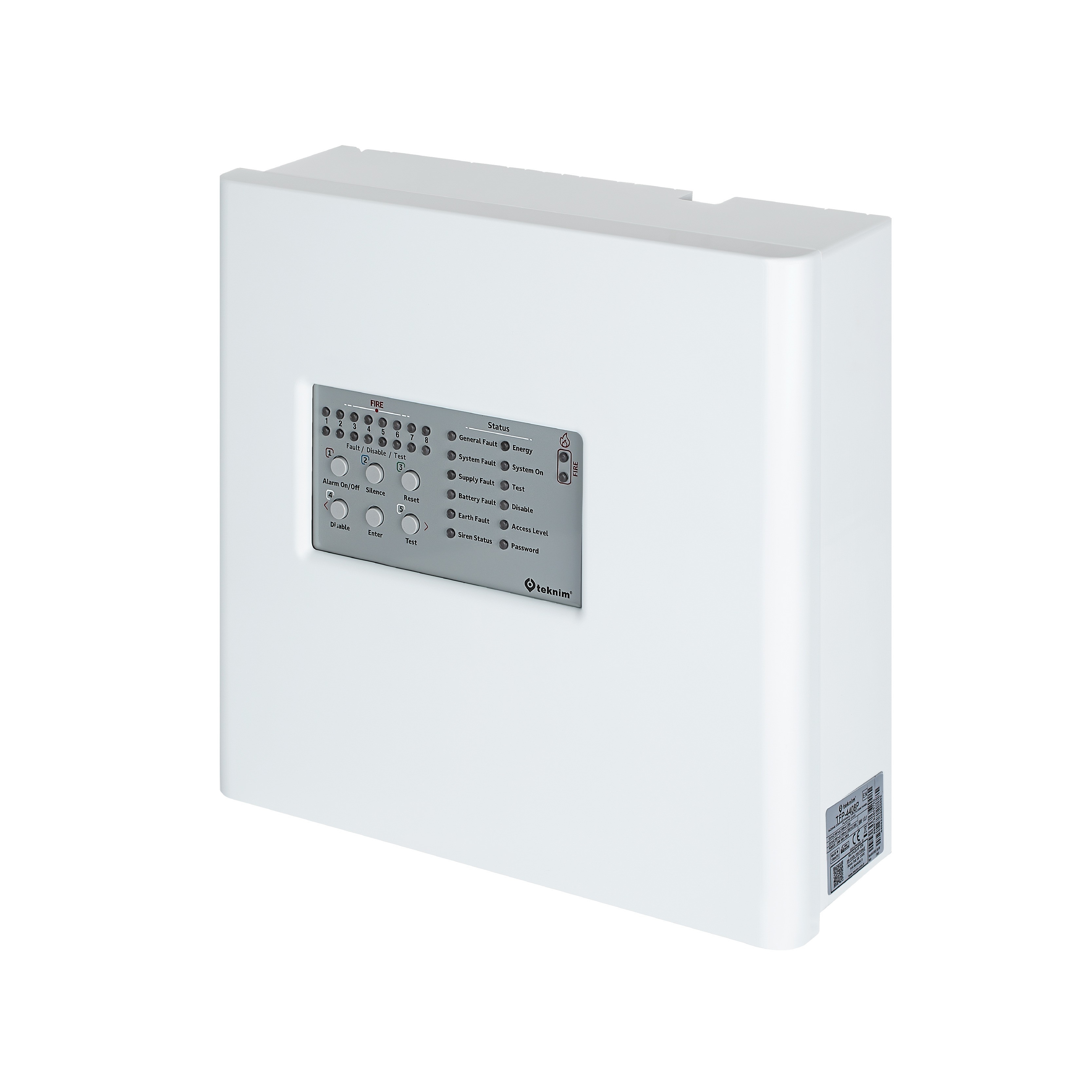 Tekni̇m Tfp-4408P 8 Bölgeli̇ Konvaksi̇yonel Yangin Alarm Paneli̇