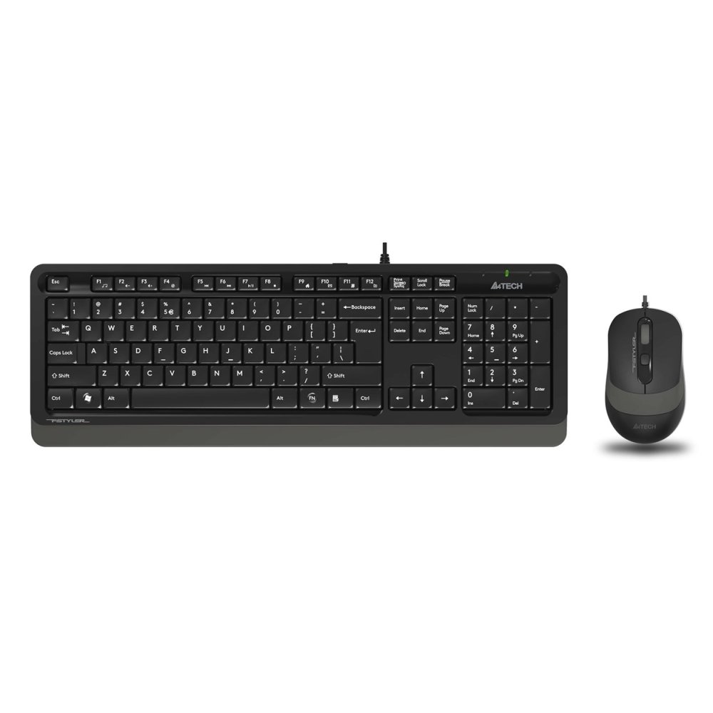 A4 Tech F1010 Kablolu Usb Standart Gri̇ Q Klavye Mouse