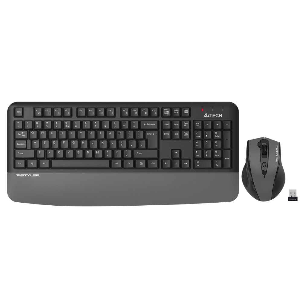 A4 Tech Fg2500S Plus Kablosuz Multi̇medya Gri̇/Si̇yah 2.4 Ghz /3200 Dpi Q Klavye+Mouse