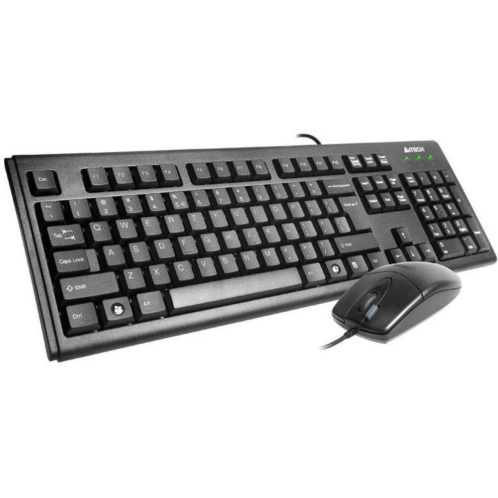 A4 Tech Km-72620D Türkçe Usb Multi̇medya Si̇yah Q Klavye Mouse