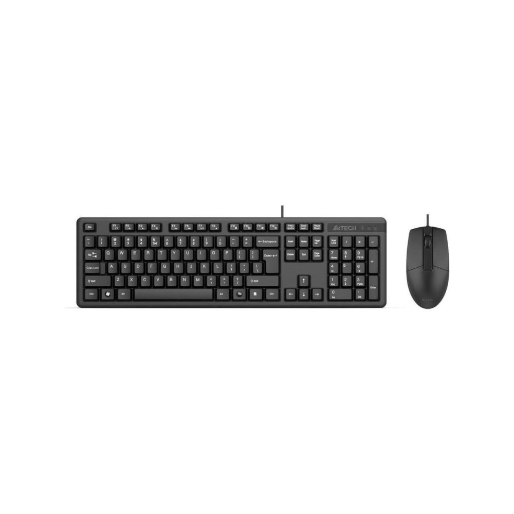 A4 Tech Kr-3330S Usb Multi̇medya Si̇yah Sessi̇z Q Klavye+Mouse