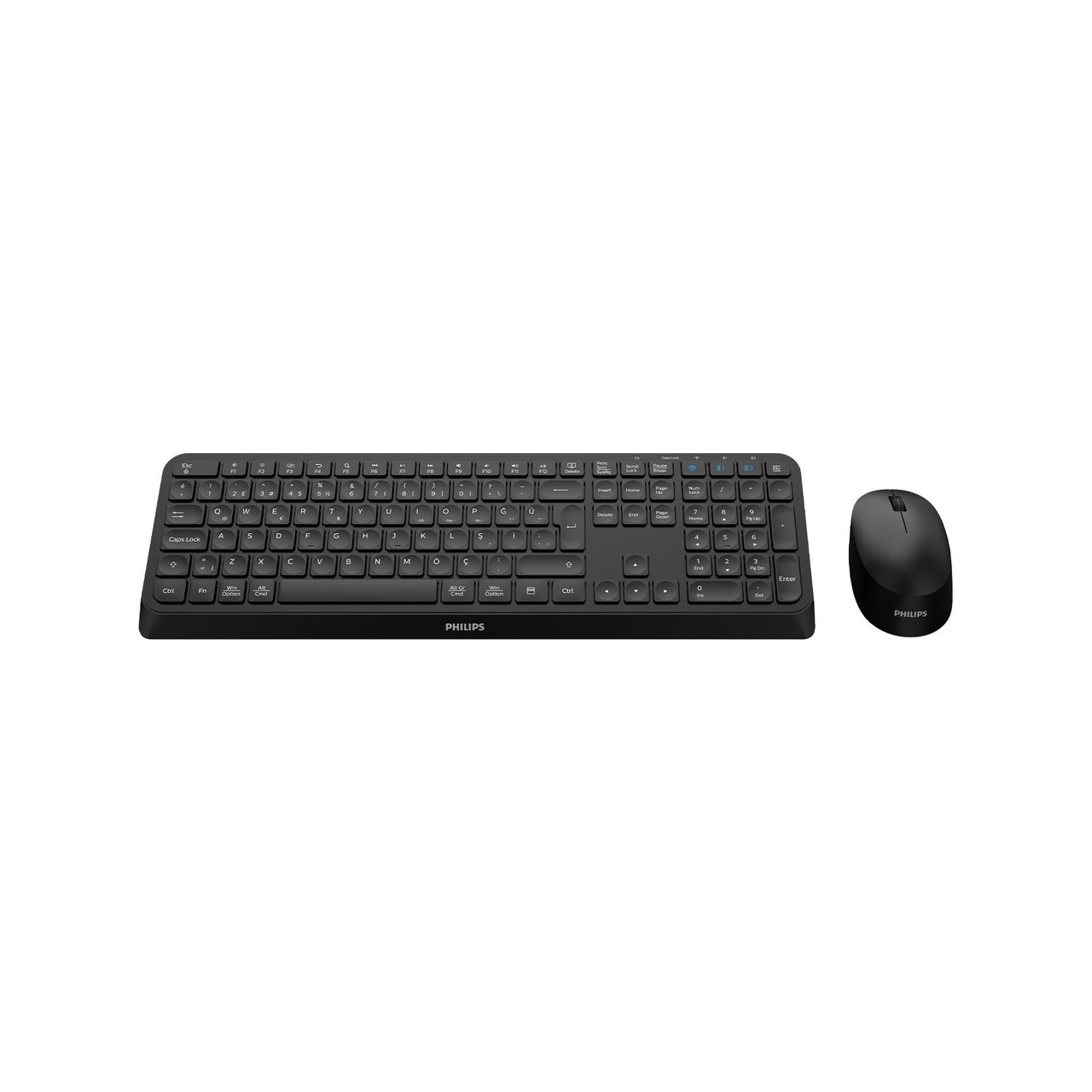Philips Spt6407 Kablosuz Standart Si̇yah Q Klavye+Mouse