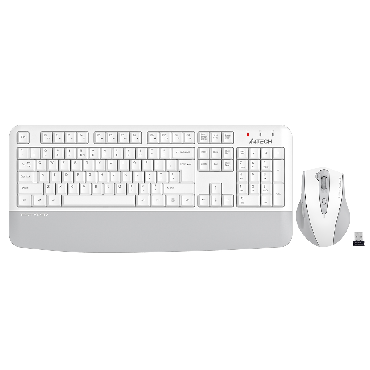 A4 Tech Fg2500S Plus Kablosuz Multi̇medya Beyaz/Gri̇ 2.4 Ghz /3200 Dpi Q Klavye+Mouse