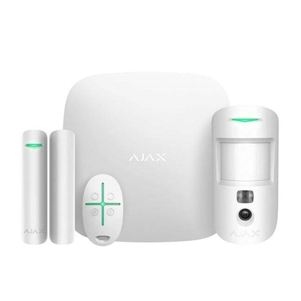 Ajax Starterkit Cam Plus Kablosuz Beyaz Alarm Ki̇ti̇
