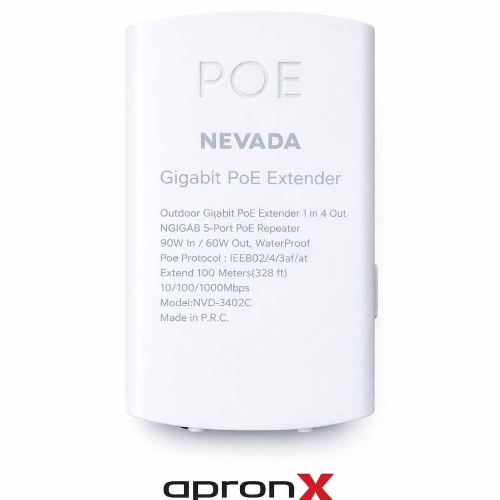 APRONX NVD-3402C 4+1 OUTDOOR POE EXTENDER
