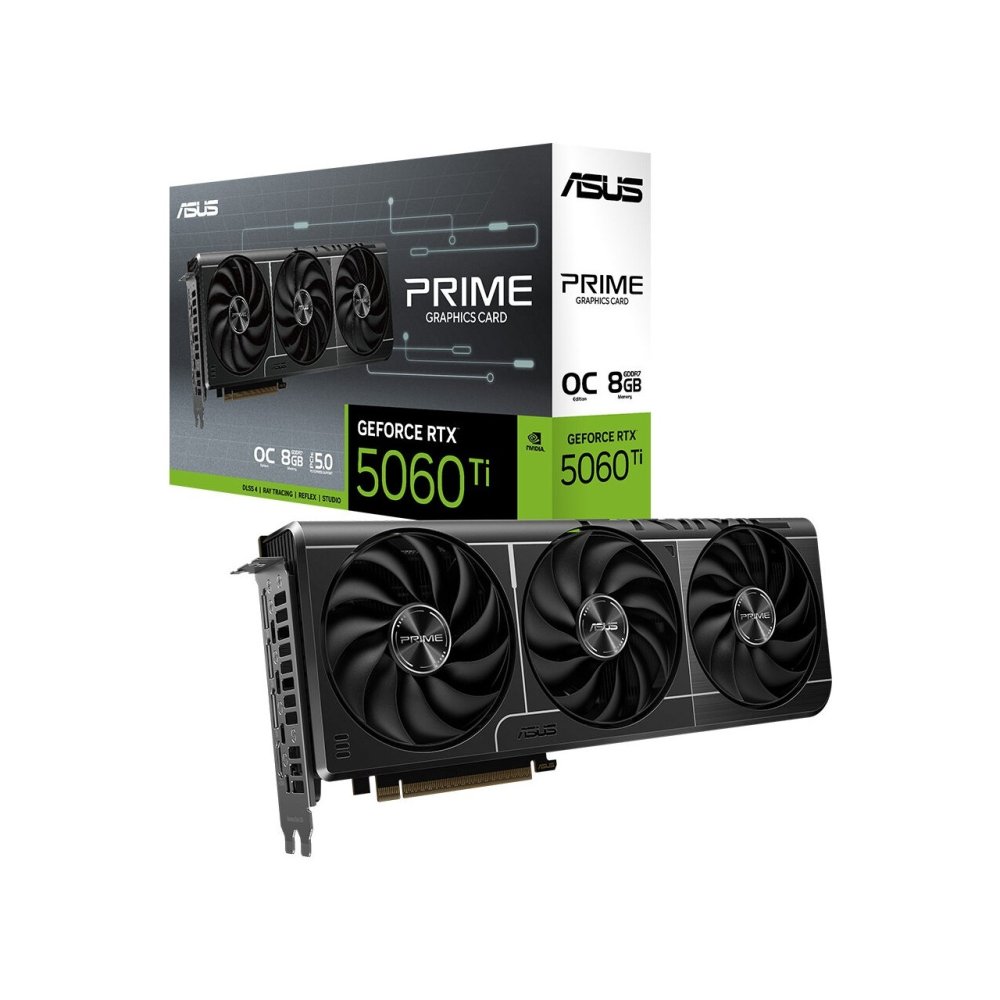 Asus Prime-Rtx5060Ti-O8G Rtx5060Ti 8Gb Ddr7 128Bit 3Xdp/1Xhdmi