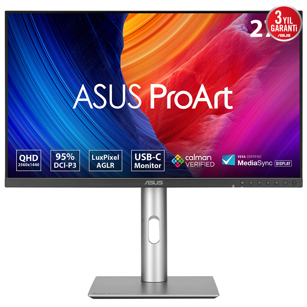 Asus Proart Pa278Cfrv 27 Inch 5Ms 2K 2560X1440 Dp/Hdmi/Dvi Vesa Mm Led Monitor
