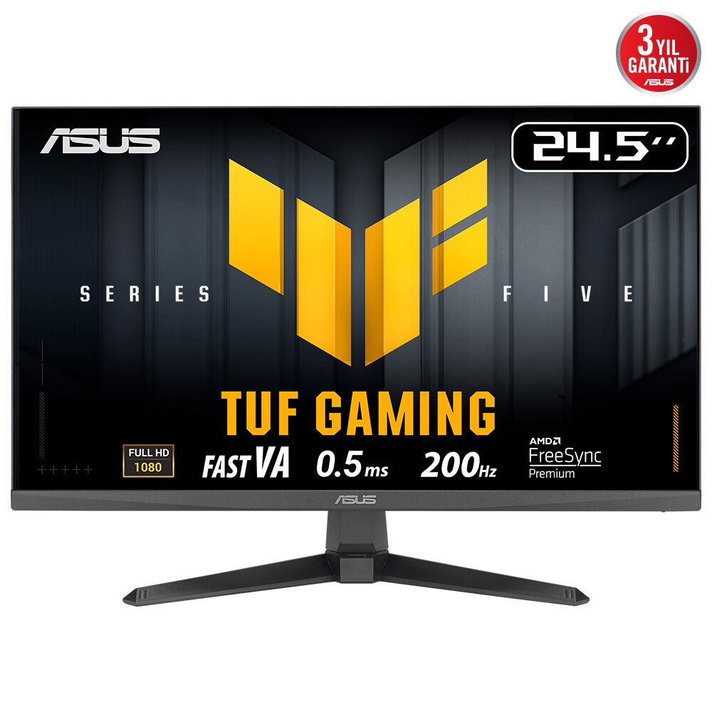 Asus Tuf Gaming Vg257Q5A 24.5 Inch 0.5Ms 200Hz 1920X1080 2Xhdmi/Dp Mm Led Monitor