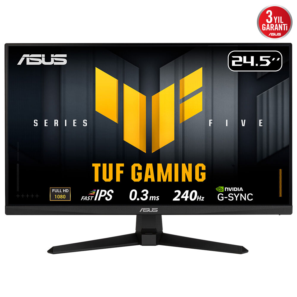 Asus Tuf Gaming Vg259Qm5A 24.5 Inch 0.3Ms 240Hz 1920X1080 Hdmi/Dp Fast IPS Gaming Monitor