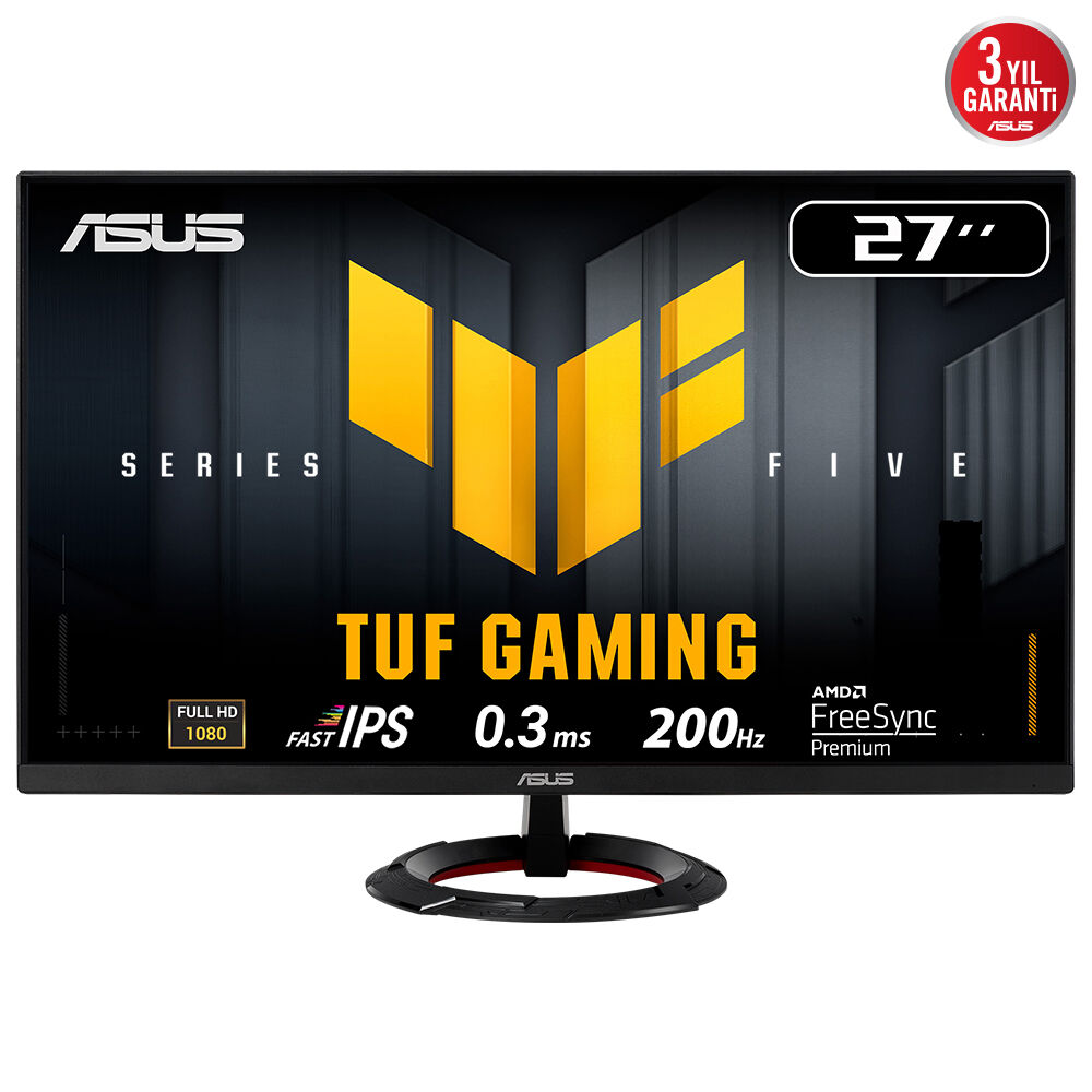Asus Tuf Gaming Vg279Q5R 27 Inch 0.3Ms 200Hz Hdmi/Dp Vesa IPS Led Gaming Monitor