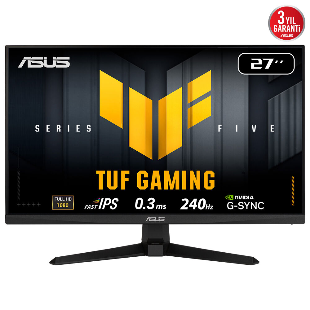 Asus Tuf Gaming Vg279Qm5A 27" 0.3Ms 240Hz 1920X1080 2Xhdmi/Dp Vesa Mm Full Hd Led Monitor