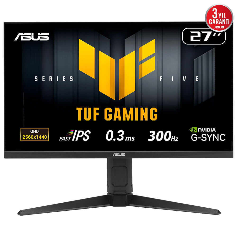 Asus Tuf Gaming Vg27Aqml5A 27 Inch 0.3Ms 300Hz 2K Hdmi/Dp Pivot IPS Led Gaming Monitor