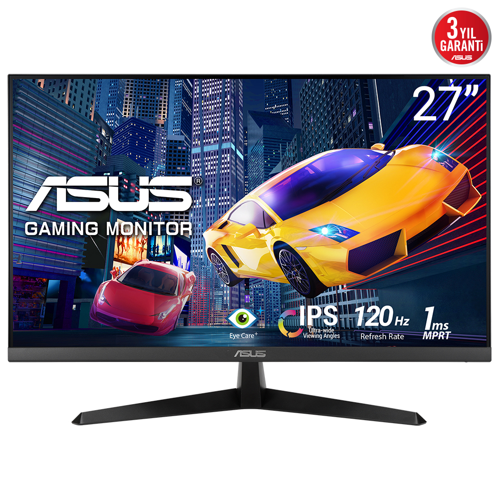 Asus Vy279Hgr 27" 1Ms 120Hz 1920X1080 Vga/Hdmi Vesa Full Hd Led Monitor