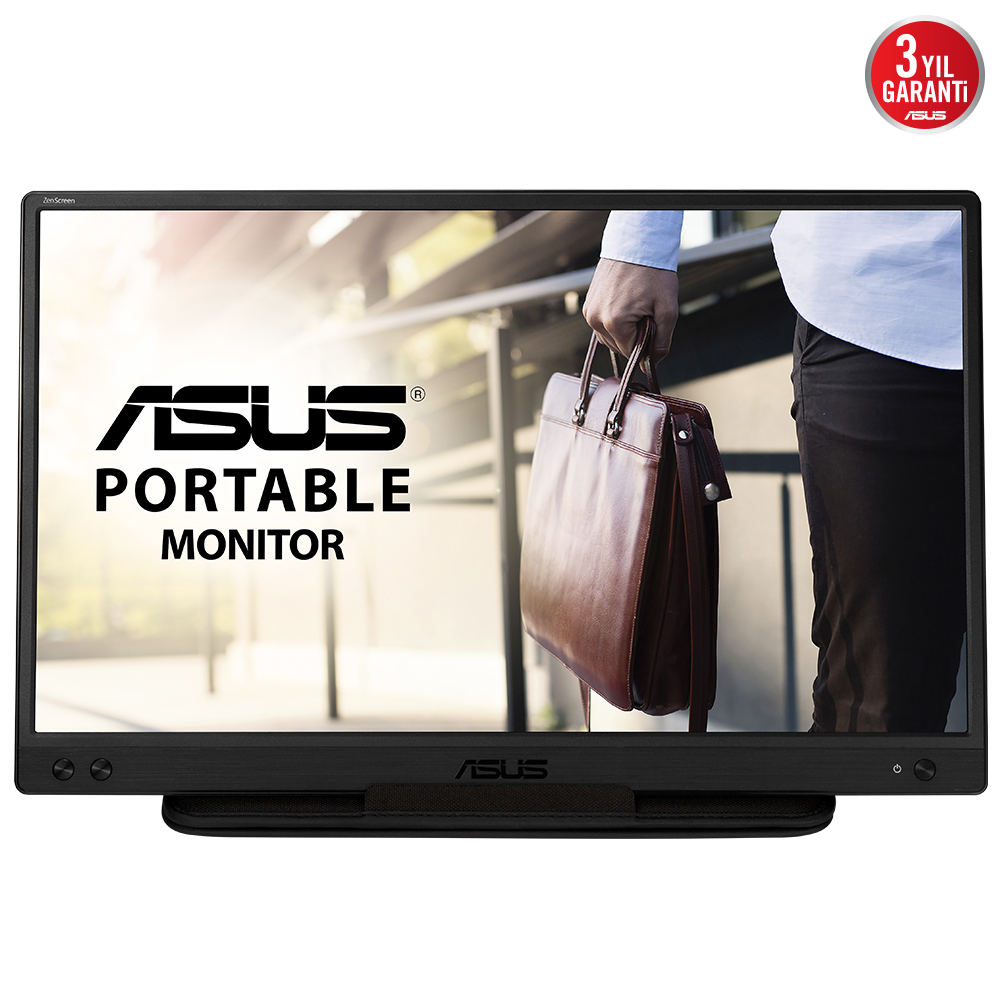 Asus Zenscreen Mb166C 15.6 Inch 5Ms 1920X1080 Usb Type-C Taşinabi̇li̇r Led Monitor