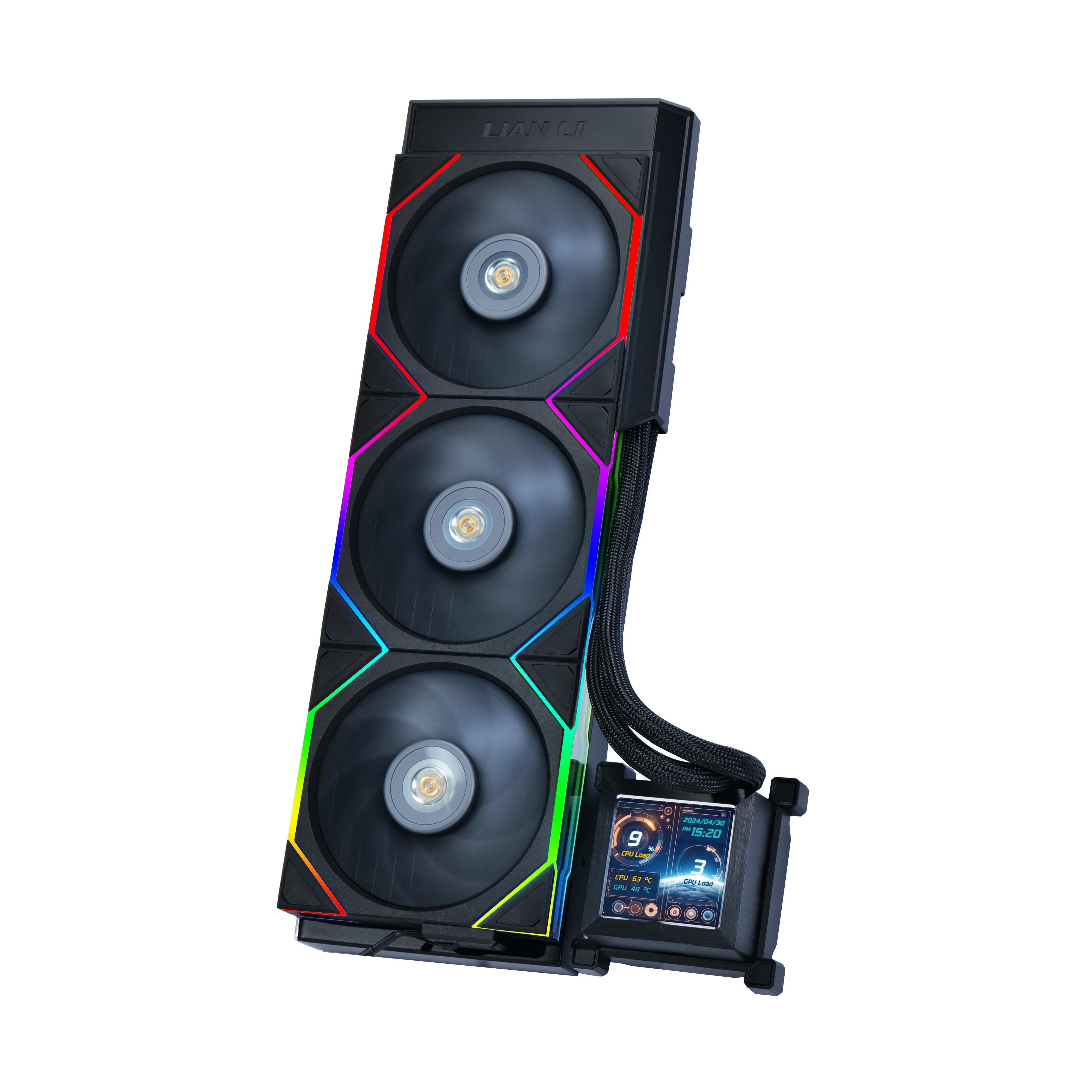 Lian Li Hydro-Shift Lcd Performance 360Mm Lga1700/1851P/Am5 Soket Si̇yah İşlemci̇ Sivi Soğutucu G89.Ghslcd36Sb.00