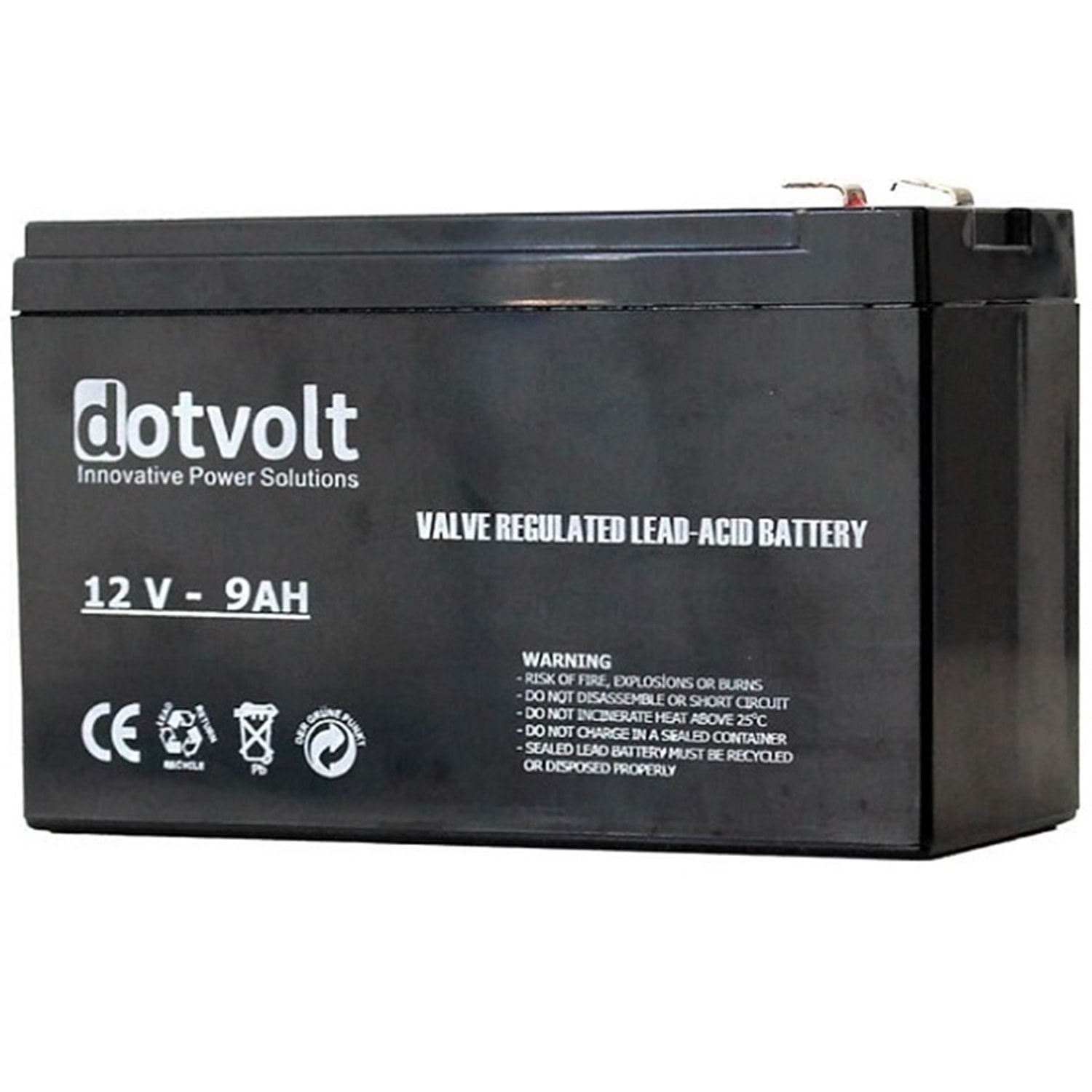 Dotvolt Dt 12V 9Ah Bakimsiz Kuru Akü
