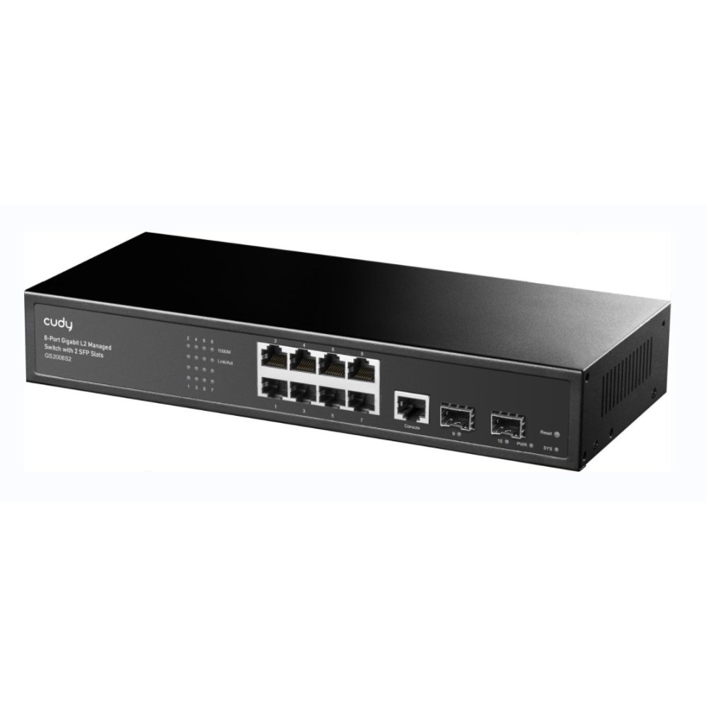 Cudy Gs2008S2 8 Port 10/100/1000 Yonetilebilir Rack Mount Switch