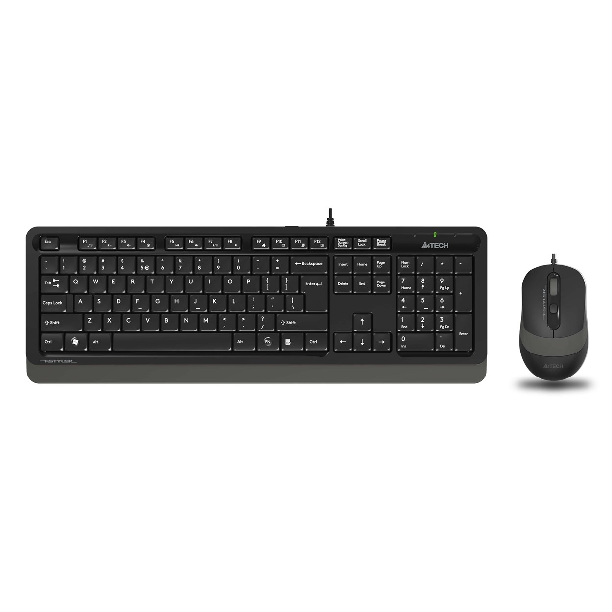 A4 Tech F1010 Kablolu Usb Standart Gri̇ Q Klavye Mouse
