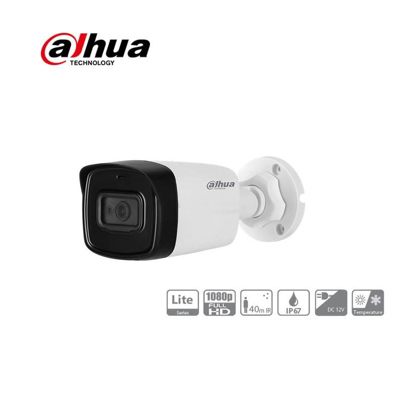 Dahua Hac-Hfw1200Tl-0360B 2Mp 3.6Mm 1080P 40Mt Hd-Cvi Ir Bullet Kamera