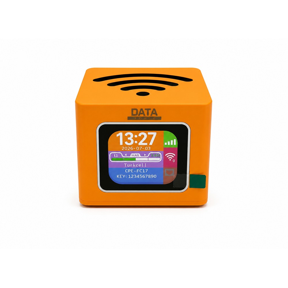 Dataforce Q51 Wi̇fi̇ 6 3200Mbps 1Port 2.4Ghz - 5Ghz 4G Lte Taşinabi̇li̇r Sim Kart Gi̇ri̇şli̇ Küp Router