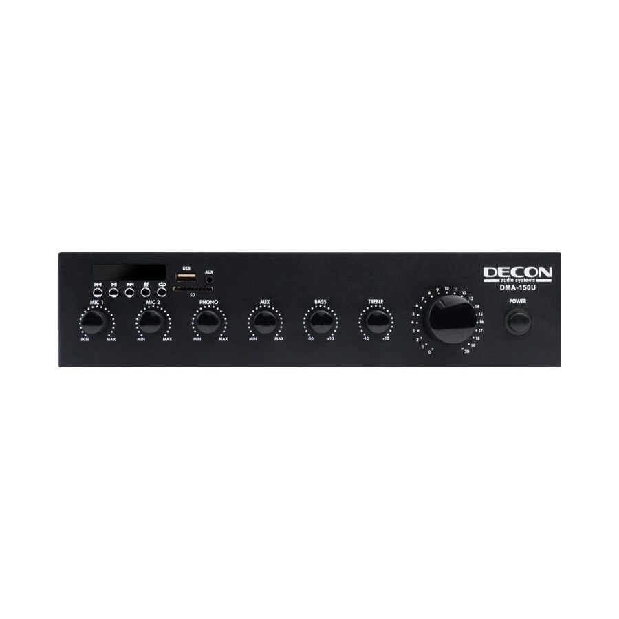 Decon Dma-150U 150W 8 Ohm/100V 12-24 Dc Mixer Amfi̇