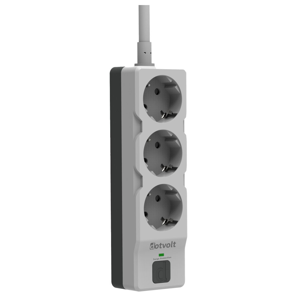 Dotvolt Surge Hunter 1050 Joules 3'Lü 1,5M Akim Korumali Pri̇z