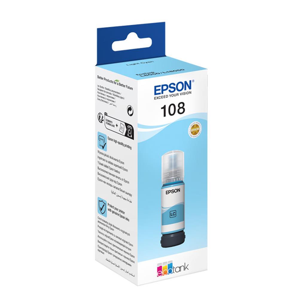 Epson 108 T09C54 Açik Mavi̇ Mürekkep