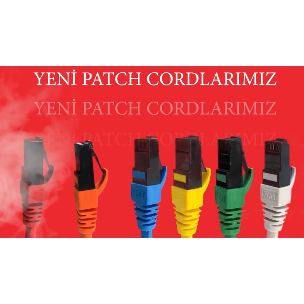 Erat Epc-250C6Ulhg-0.50 50Cm Utp Cat6 Patch Cord Lsoh Gri 4X2X24# 24 Awg