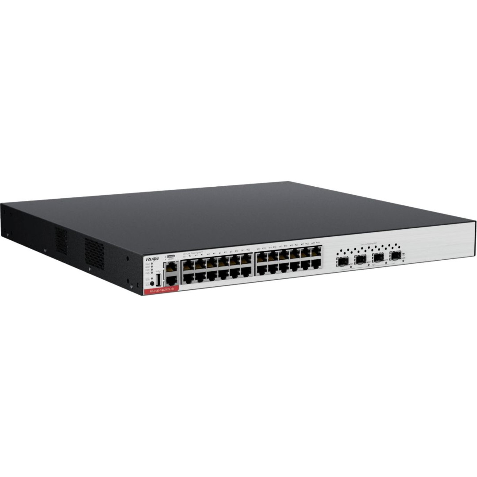 Ruijie Rg-Cs83-24Gt4Xs-Pd	24 Port 10/100/1000 24 Port Poe 4-Port 1G/10G Sfp+ Layer 3 Yöneti̇lebi̇li̇r Rack Mount Switch