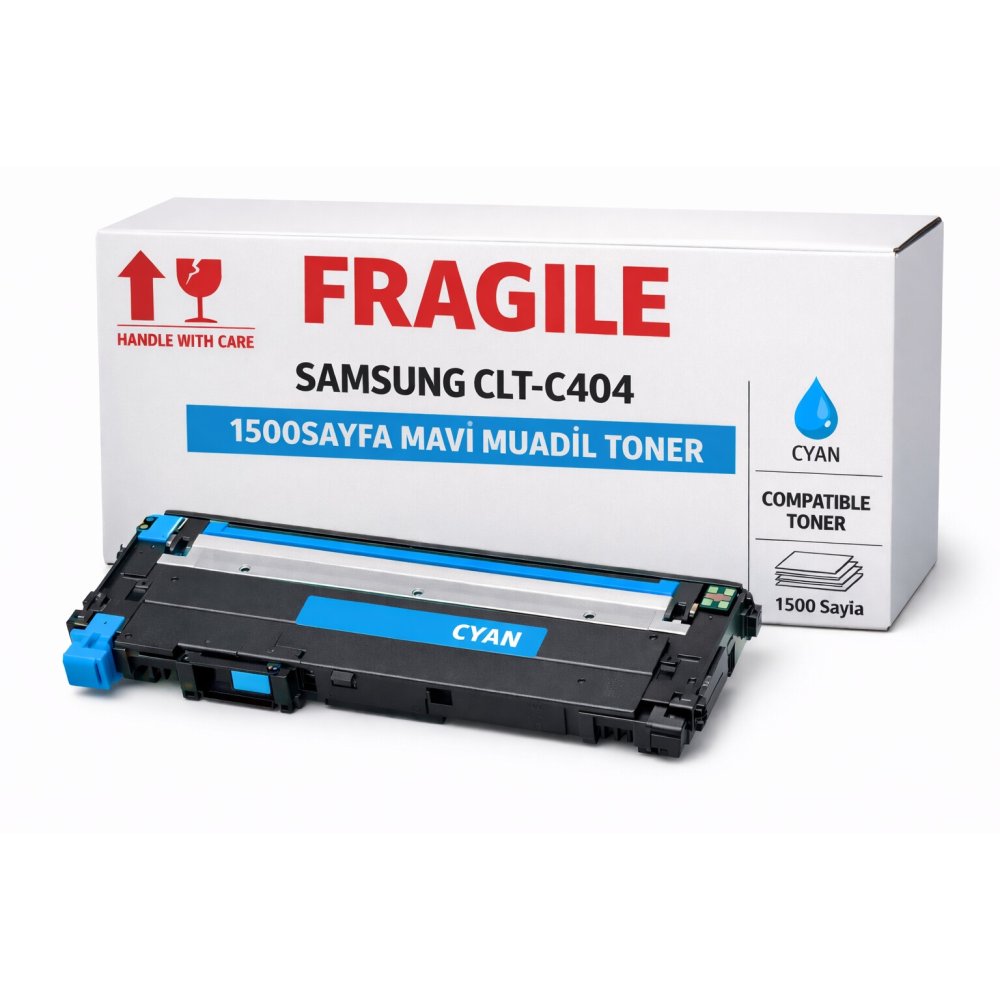 Fragile Samsung Clt-C404 1500Sayfa Mavi̇ Muadi̇l Toner