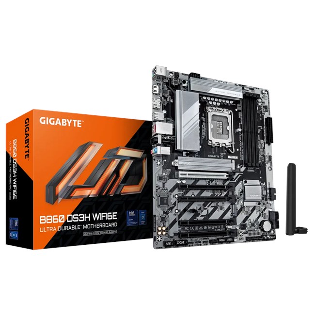 Gigabyte B860-Ds3H-Wifi6E 4X Ddr5 Dp/Hdmi 2X M.2 Usb3.2 1851P Anakart