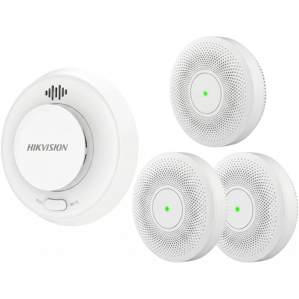 Hikvision Hf-Ks2-Wf/R8 Kablosuz 3 Duman Dedektörlü Alarm Ki̇ti̇