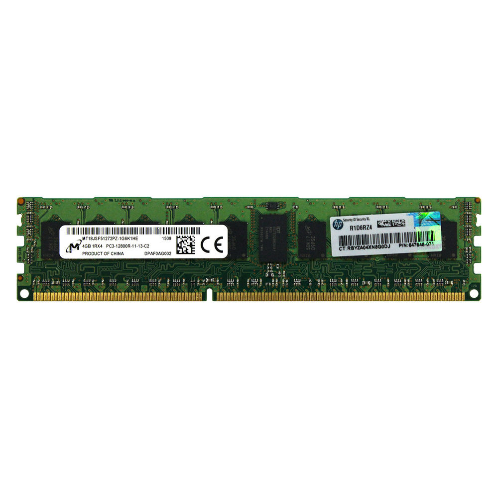 Hp 647895R-B21 4Gb 1600 Mhz Ddr3 Ecc Server RAM