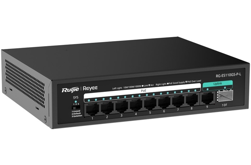 Ruijie reyee rg-Es110gs-P-L 8 port Poe Switch