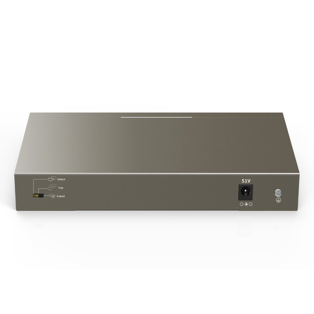 Ip-Com Ip-F1110P-8-102W 8 Port 10/100 8 Port Poe 2 Port Gigabit Uplink 102W Yonetilemez Desktop Switch