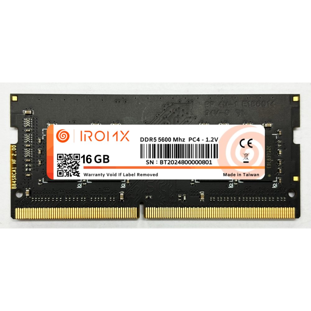 Iromx 16Gb 5600Mhz Ddr5 Notebook RAM