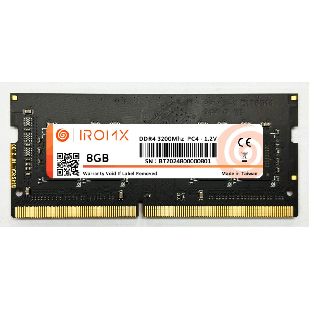 Iromx 8Gb 3200Mhz Ddr4 (Samsung Chip) Notebook RAM