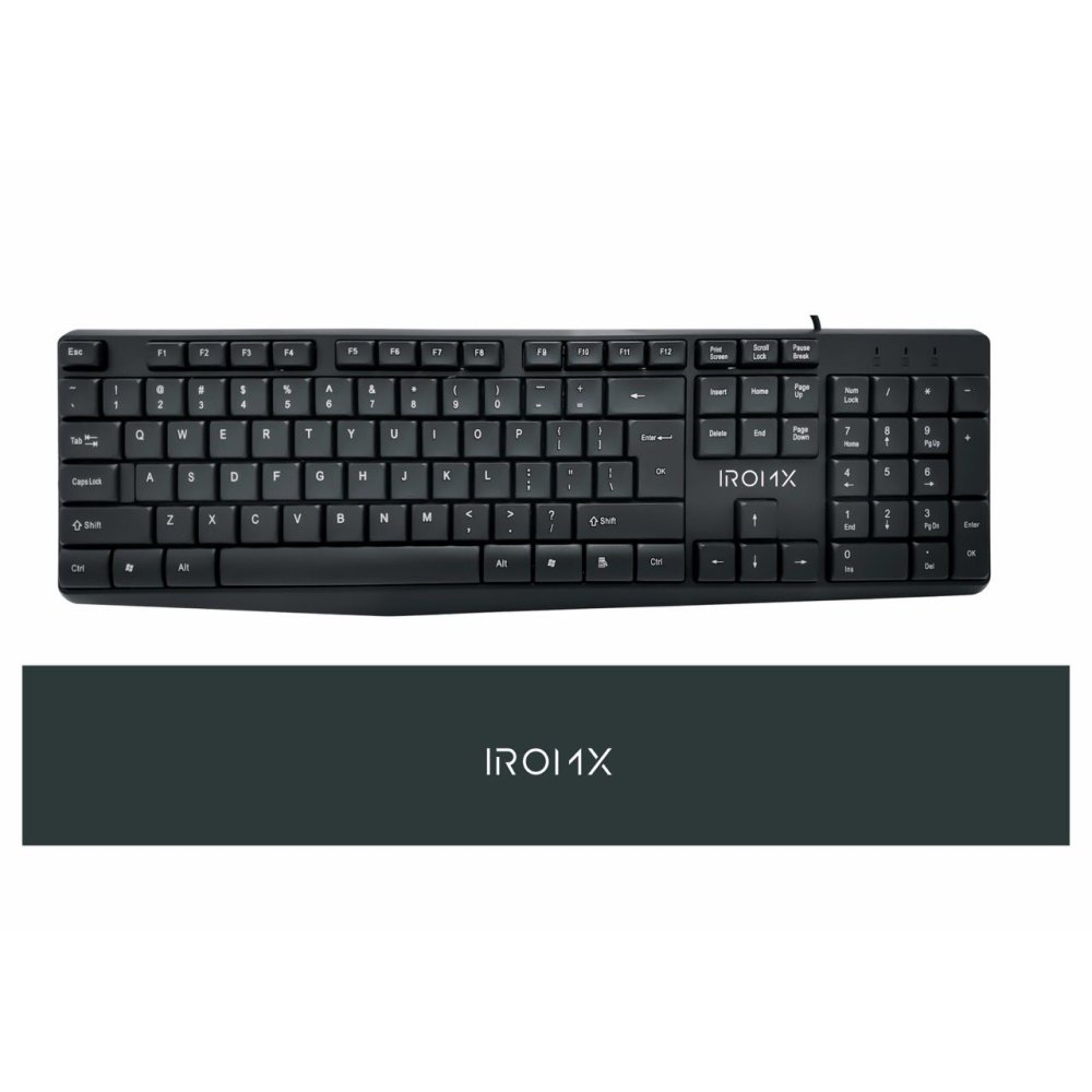 Iromx Sk10X Tr Kablolu Standart Si̇yah Q Klavye