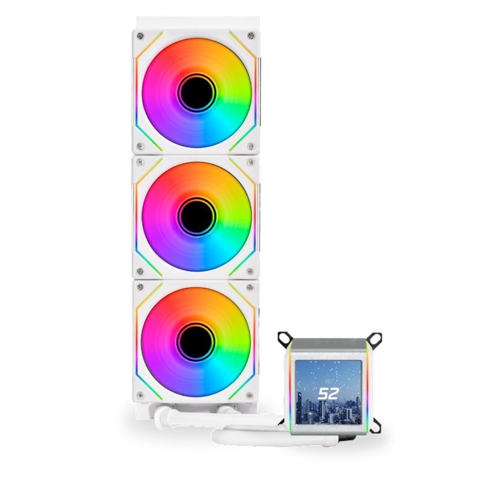 Lian Li Galahad Ii Lcd Sl-Infinity 360Mm Lga1700/1851P/Am5 Soket Beyaz Işlemci̇ Sivi Soğutucu G89.Ga2Alcd36Inw.00