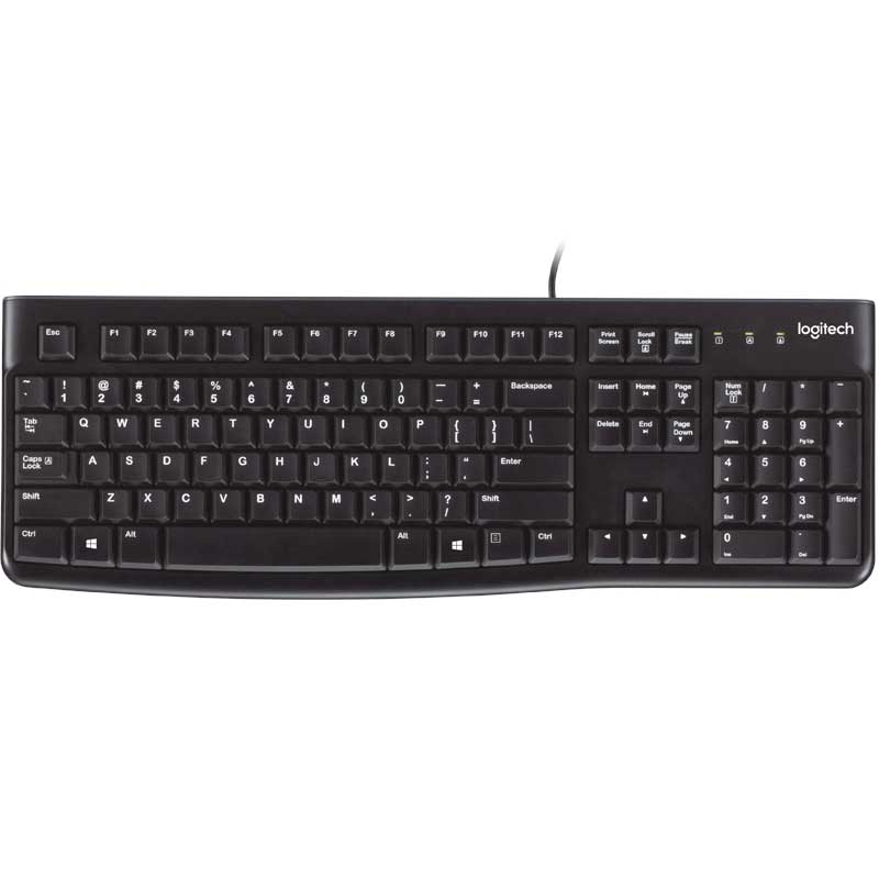 Logitech K120 920-002505 Si̇yah Usb Tr Klavye Q