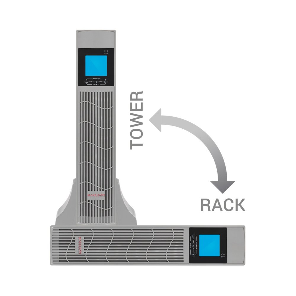 Makelsan Powerpack Se 2Kva 8-20Dk 4X12V/7Ah 1F/1F Onli̇ne Racktower Ups Mu02000N11Erv02