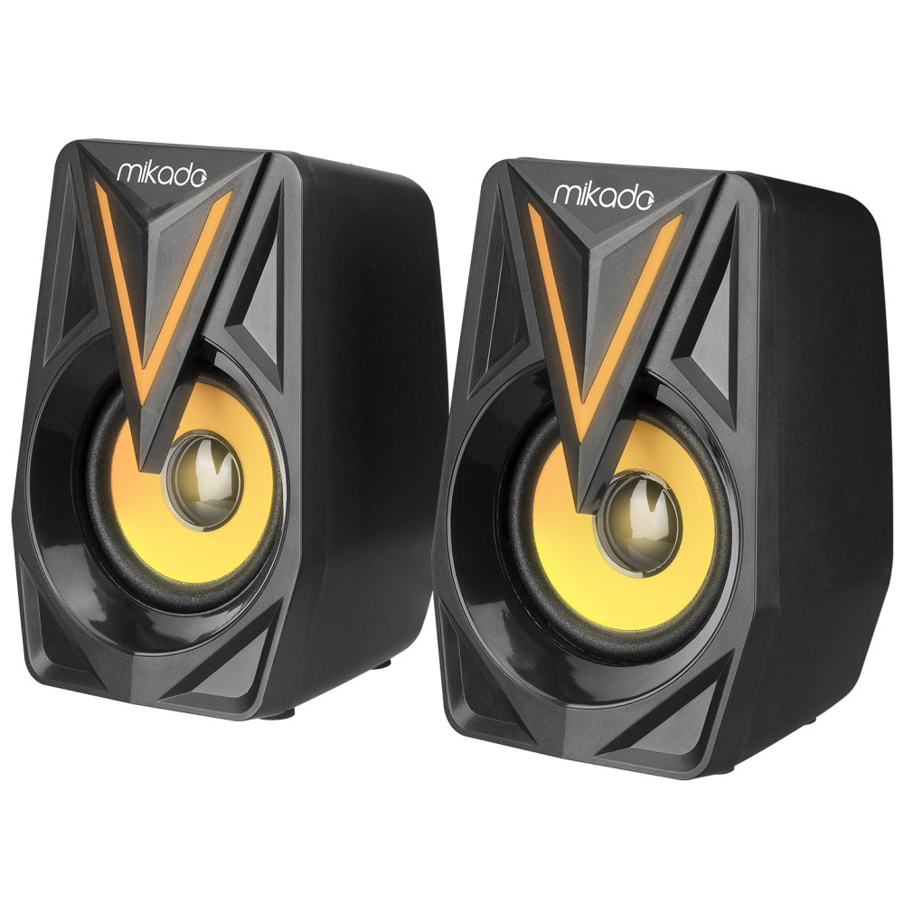 Mikado Md-S23 Glare 1+1 3W Rms Usb 2.0 Si̇yah Rgb Hoparlör