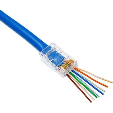 Ods C6Erj45T 8P/8C Ez-Plug Yeni̇ Nesi̇l Cat6 Rj45 Konnektör 100'Lü